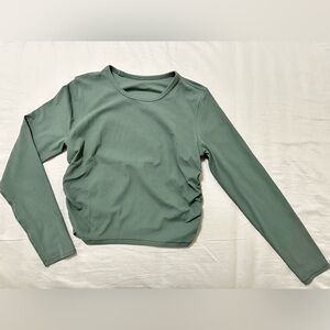 Lululemon All it takes ribbed nulu long sleeve shirt - dark forest